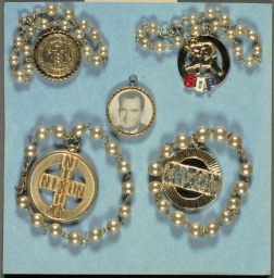 Nixon-Lodge Campaign Bracelets and Pendant, ca. 1960