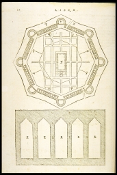 [Plan of a fortified town] (from Vitruvius, On Architecture)