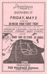 Paradise Discotheque, May 2, 1980