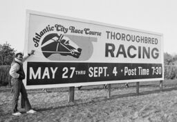 Atlantic City Race Course sign