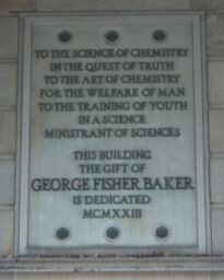 Baker Laboratory Plaque