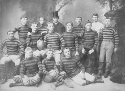 Football, 1884 varsity team, group photograph