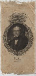 Clay-Frelinghuysen Portrait Ribbon, ca. 1844