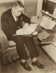 William Strunk, Jr., in his office
