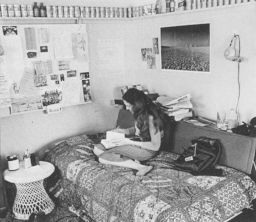 Woman's dorm room