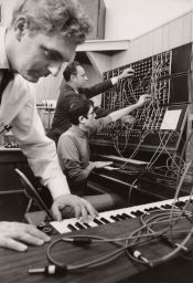 Robert Moog - At Synthesizer Keyboard