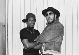 Tony Tone and Kool Herc backstage at T-Connection