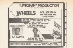 Wheels Roller Rink, Dec. 28, 1981
