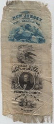 Henry Clay Pride of America Ribbon, ca. 1844