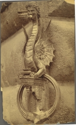 Florence. Wrought iron torch holder or horse tether from the Strozzi Palace 