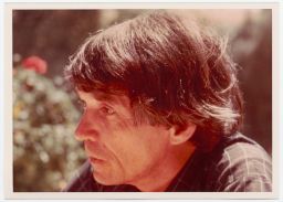 Daniel Berrigan looking pensive