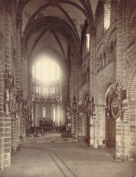 Mont Saint-Michel Abbey. Church Interior      