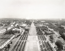 View of the Mall, District of Columbia, from the Washington Monument      