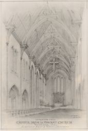 Interior drawing of Capitol Drive Lutheran Church
