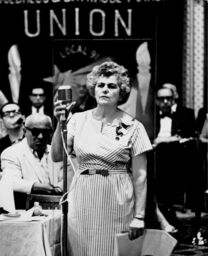 Rose Pesotta addresses the floor at the 1965 ILGWU convention