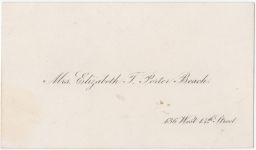 Mrs. Elizabeth T. Porter-Beach address