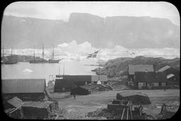 Icebergs in harbor of (Umanak), Greenland (Tarr)