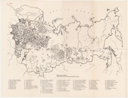 Map of the U.S.S.R. Concentration camps, prisons and psychiatric prisons