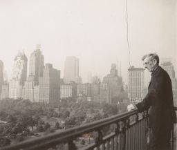 Benton MacKaye [on a balcony] c.1935