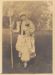 Olive Tjaden in costume for Beaux Arts Ball