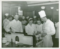Hotel School students in cooking class