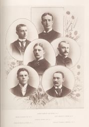 Collage of six male students 1891