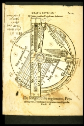 De longitudine regionum, Provinciarum, Oppodorum locorumque investiganda (from Apianus, Cosmography)