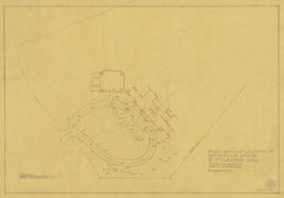 Plan showing location of entrance drive, R. P. Hanes