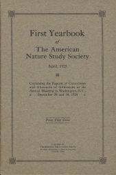 First Yearbook of the American Nature Study Society