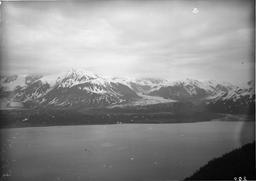 Panorama (296,297,298,299) of Turner and Hubbard Glaciers from Gilbert's 1000-foot site on Gilbert Point