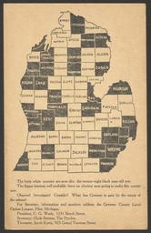 Untitled [Michigan County temperance map]