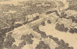 [Proposed engineering buildings, north end of Cornell Arts Quad] ca. 1925