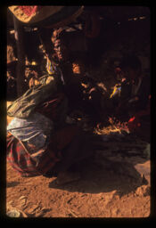 Chhechuma Lama bata wang- asirbad  lidai gareki mahila (छेचुमा लामाबाट वाङ- आशिर्बाद लिदै गरेकी महिला / A Woman Taking a Bless From Lama at Tshetsu)