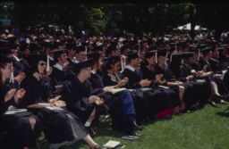 Students seated for Commencement
