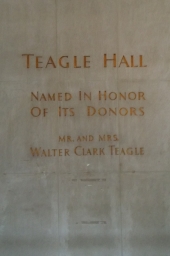 Teagle Hall Dedication Wall