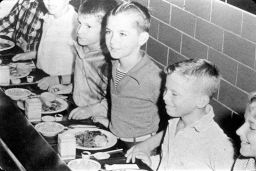 Children in a Lunch Line