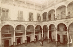 Mexico City. Courtyard of the Hotel Iturbide 