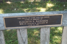 Elizabeth R. Richards Memorial Bench