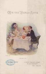 Forbidden Fruit cover illustration from Cafe des Beaux-Arts menu, 1912