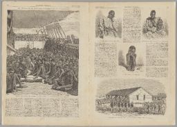 Harpers Weekly Engraving, "The Africans of the Slave Bark Wildfire"
