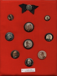 McKinley Memorial Buttons and Badge, ca. 1901