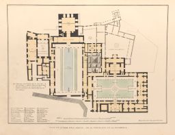 Plan de la Casa Real Arabe, en la Fortaleza de la Alhambra.