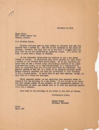 George Starr to Isaac Bloom about New Lodge in Tuscon, Arizona, December 1946 (correspondence)