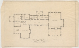 Plan #1108 First floor plan - residence for Mr. R.M. Carrier