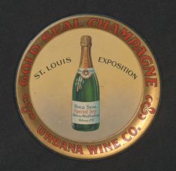 Gold Seal Champagne coaster.