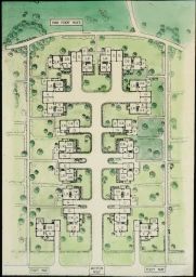 Radburn: block plan, H. Wright & C.S. Stein.