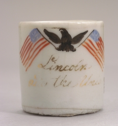 Lincoln And The Union Miniature Porcelain Mug, ca. 1860
