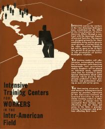 "Intensive Training Center for Workers in the Inter-American Field," front cover of a brochure