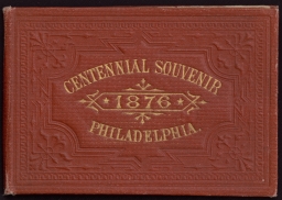 Cover of Centennial Souvenir Book from 1876 Exposition in Philadelphia