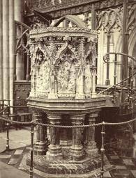 Pulpit in Choir, Exeter Cathedral      